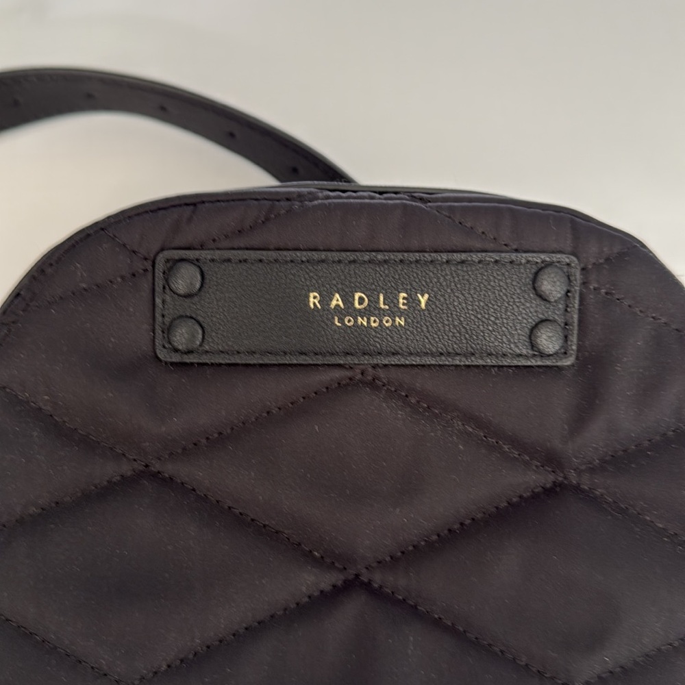 RADLEY LONDON Black Quilted Crossbody Bag with Classic Design NWOT - Picture 4 of 9